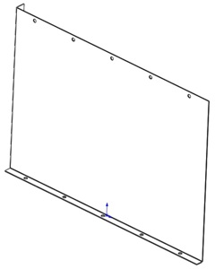Side plate for collector of feed